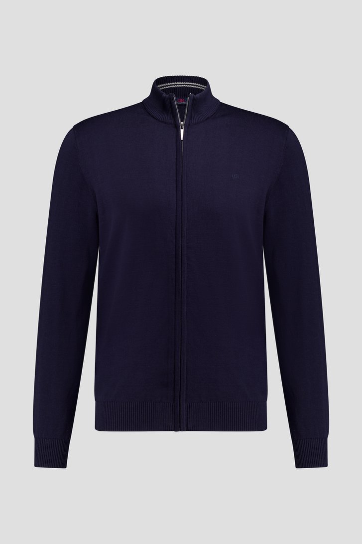 Photo produit 2 de Cardigan bleu foncé zippé de Dansaert Blue pour Hommes