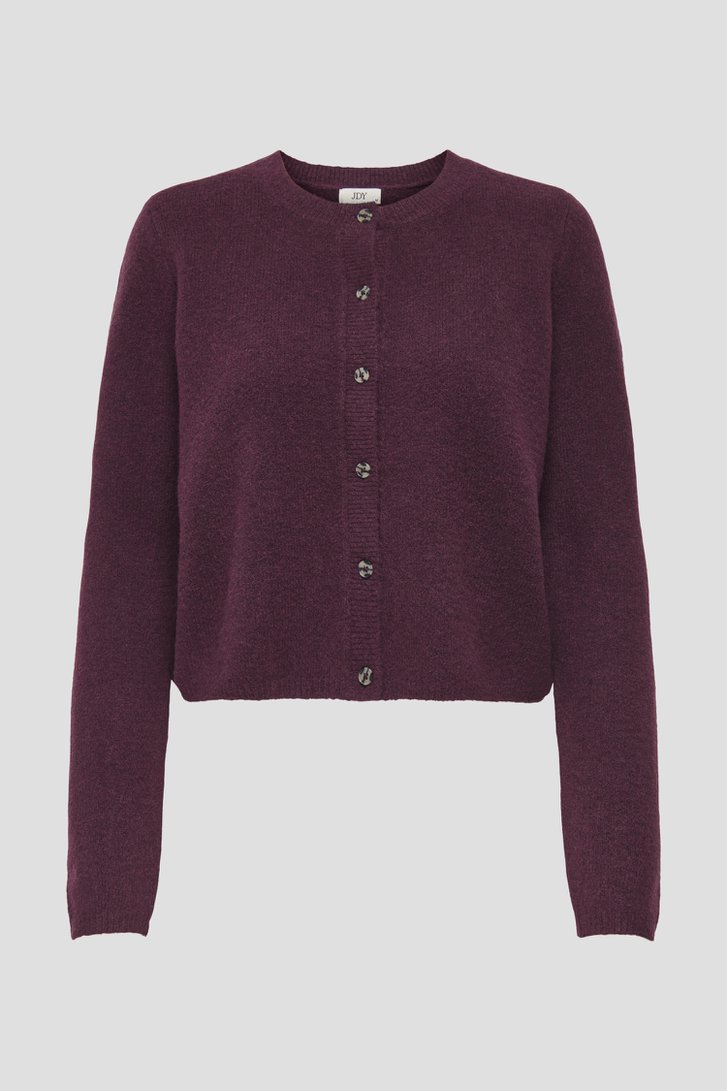 Photo produit 1 de Cardigan bordeaux à manches longues de JDY pour Femmes
