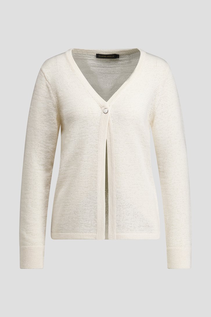 Photo produit 1 de Cardigan court blanc  de Claude Arielle pour Femmes