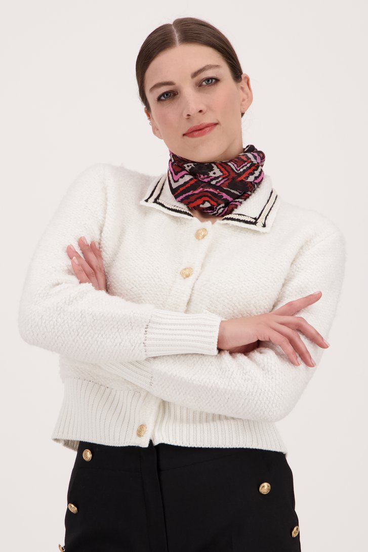 Cardigan court blanc de More & More pour Femmes