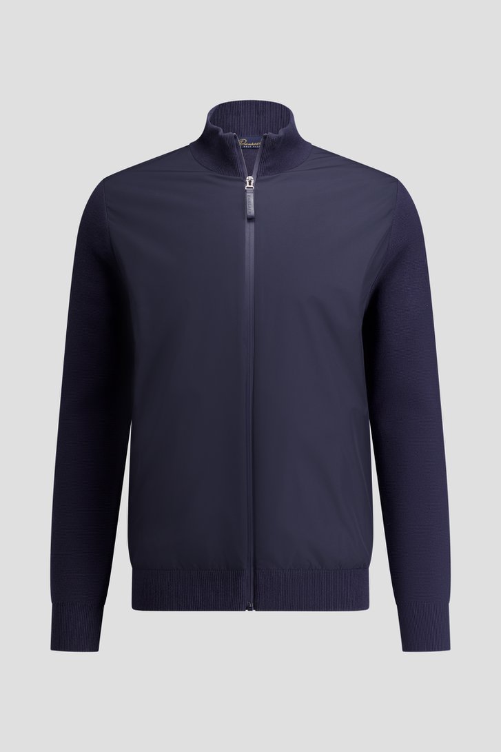Photo produit 1 de Cardigan de golf bleu foncé avec fermeture zippée de Dansaert Golf Club pour Hommes