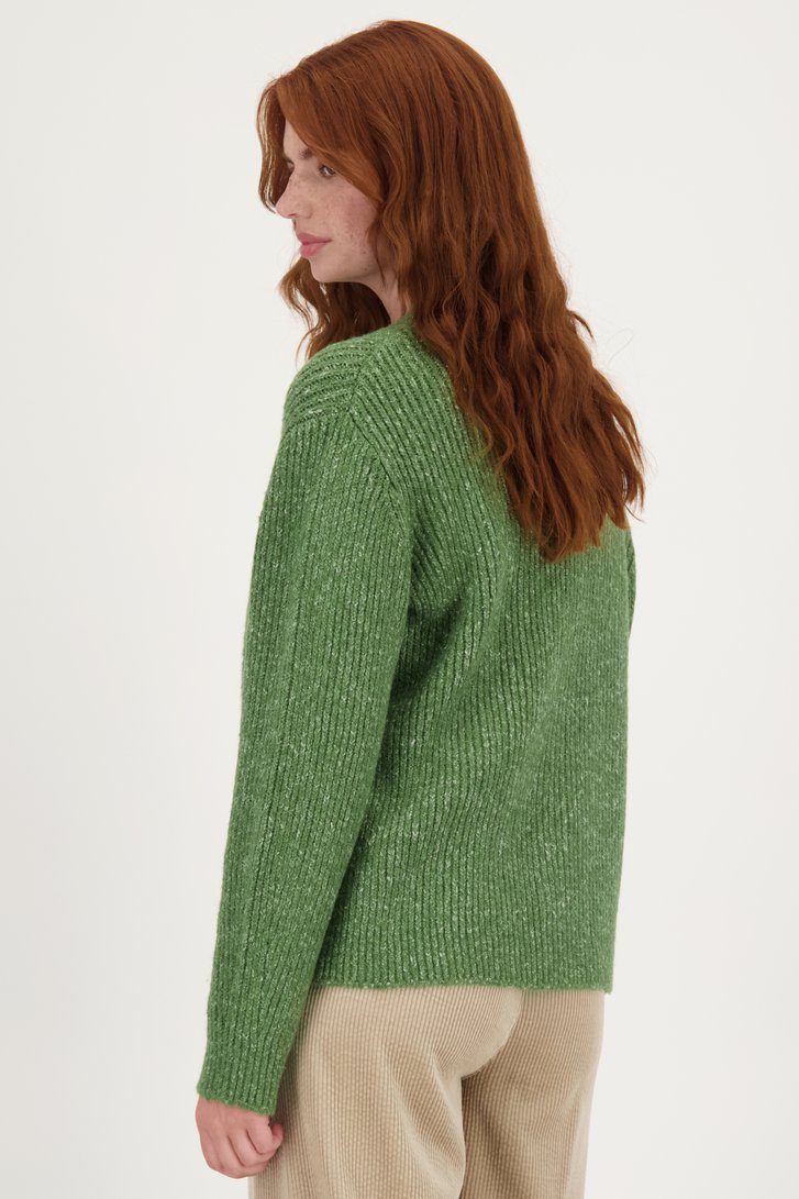 Cardigan doux vert foncé de Libelle pour Femmes