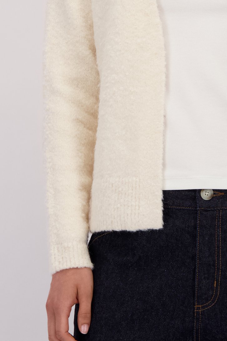 Détail de Cardigan écru chiné de Liberty Island pour Femmes