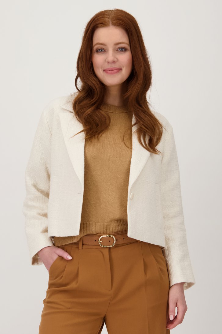 Cardigan écru en bouclé de Libelle pour Femmes
