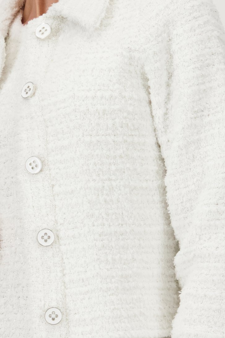 Cardigan écru en bouclette de D'Auvry pour Femmes