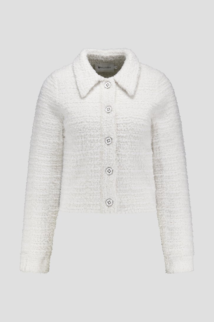 Cardigan écru en bouclette de D'Auvry pour Femmes