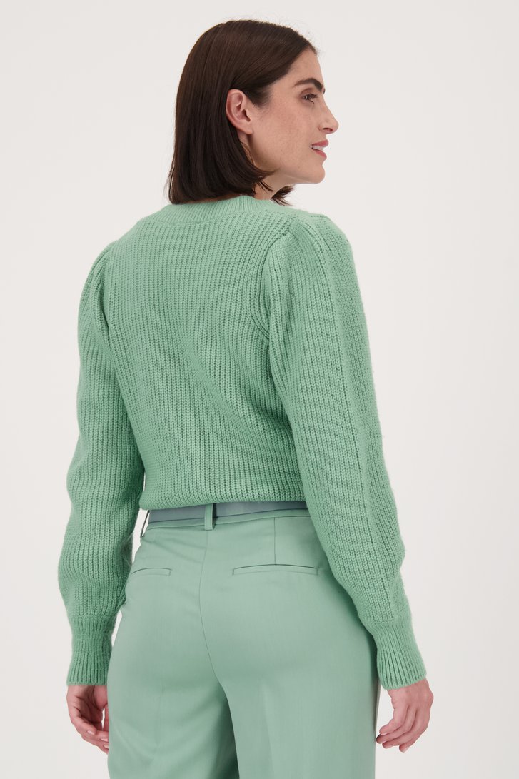 Cardigan en tricot - vert clair de D'Auvry pour Femmes