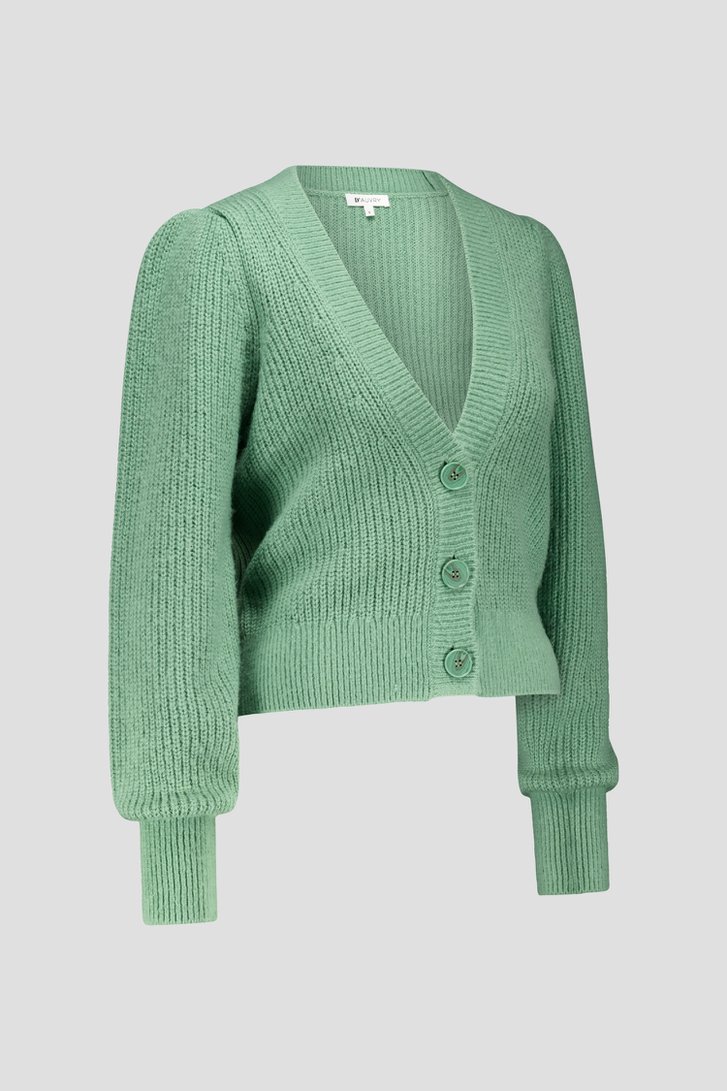 Cardigan en tricot - vert clair de D'Auvry pour Femmes