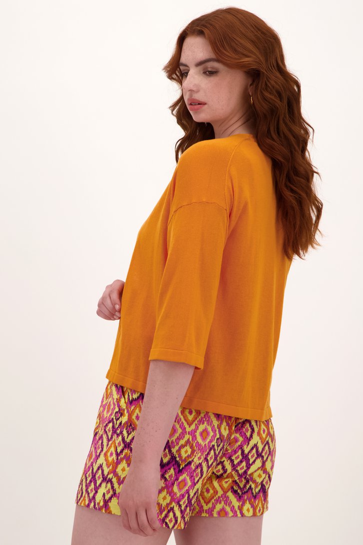 Cardigan fin orange de Libelle pour Femmes