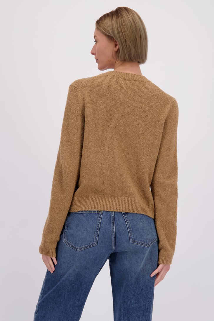 Le dos de Cardigan marron à boutons de Marc O'Polo pour Femmes