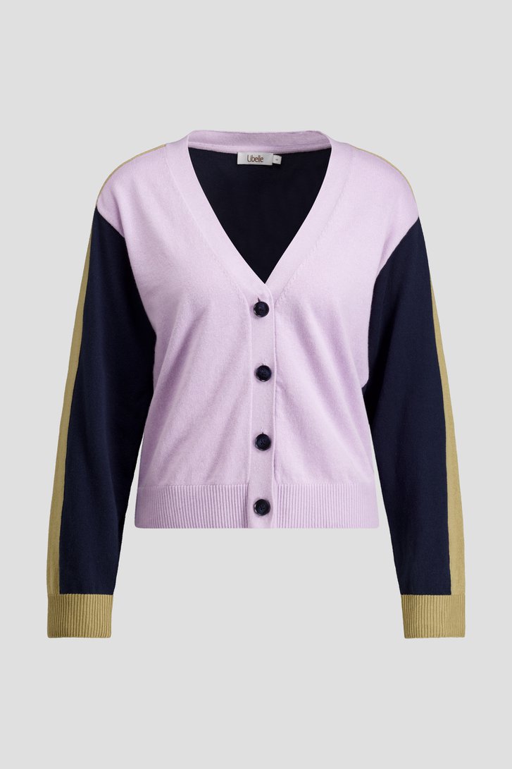 Photo produit 1 de Cardigan multicolore à col en V de Libelle pour Femmes