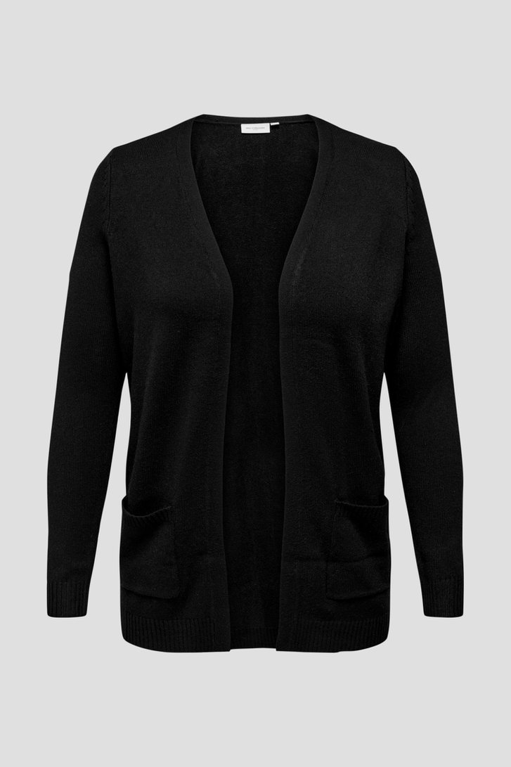 Cardigan noir doux de Only Carmakoma pour Femmes