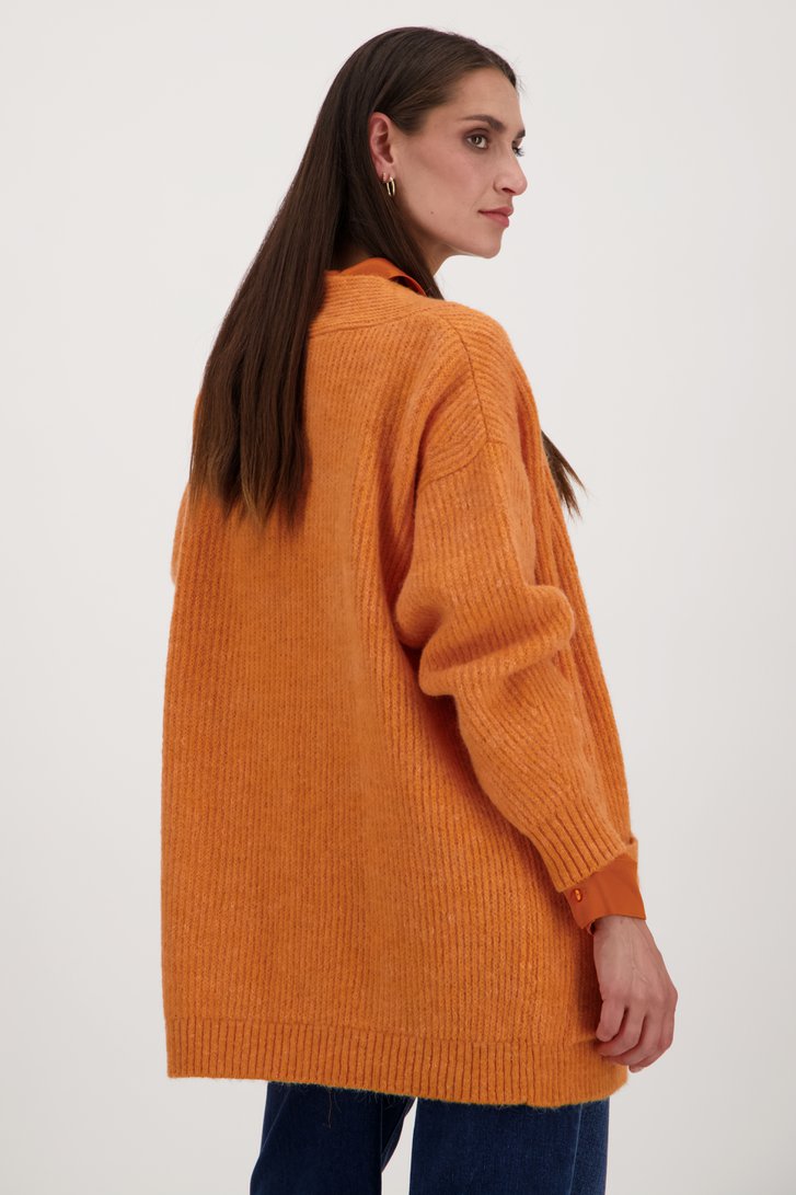 Cardigan orange de D'Auvry pour Femmes