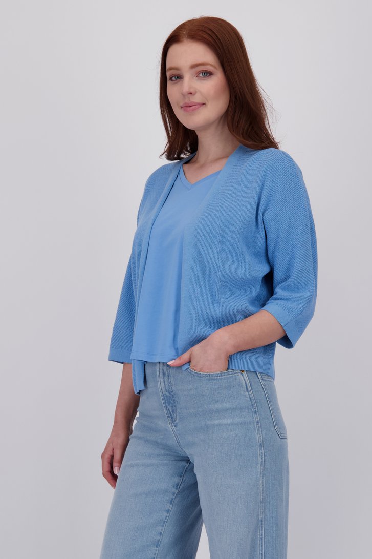 Cardigan ouvert bleu clair de Libelle pour Femmes