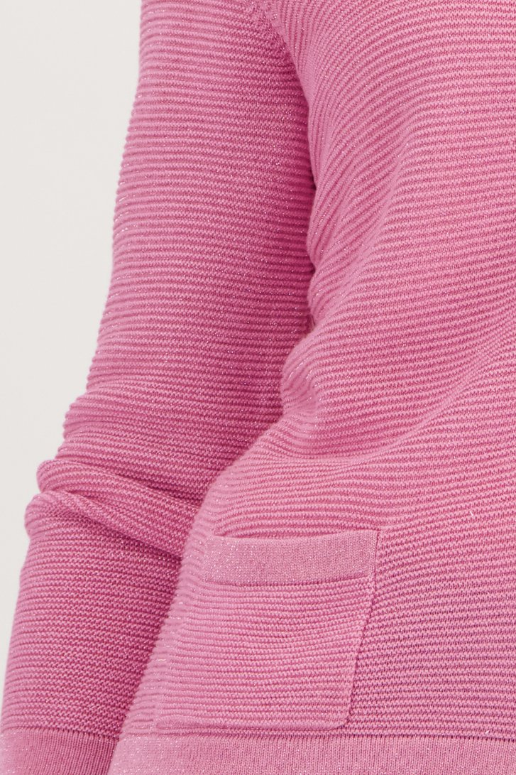 Cardigan rose clair scintillant de Claude Arielle pour Femmes