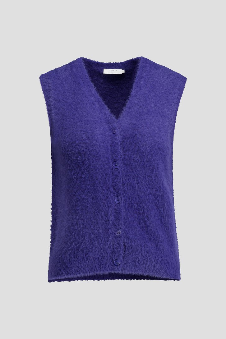 Photo produit 1 de Cardigan sans manches bleu de Liberty Island pour Femmes