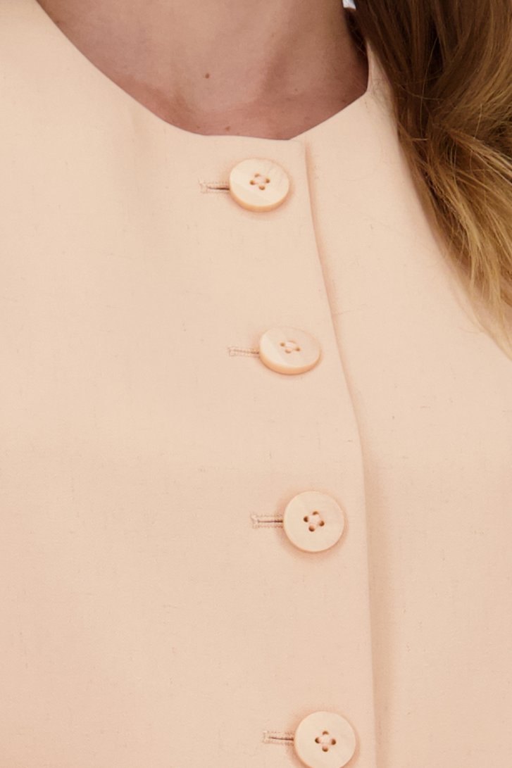 Cardigan sans manches rose saumon  de D'Auvry pour Femmes
