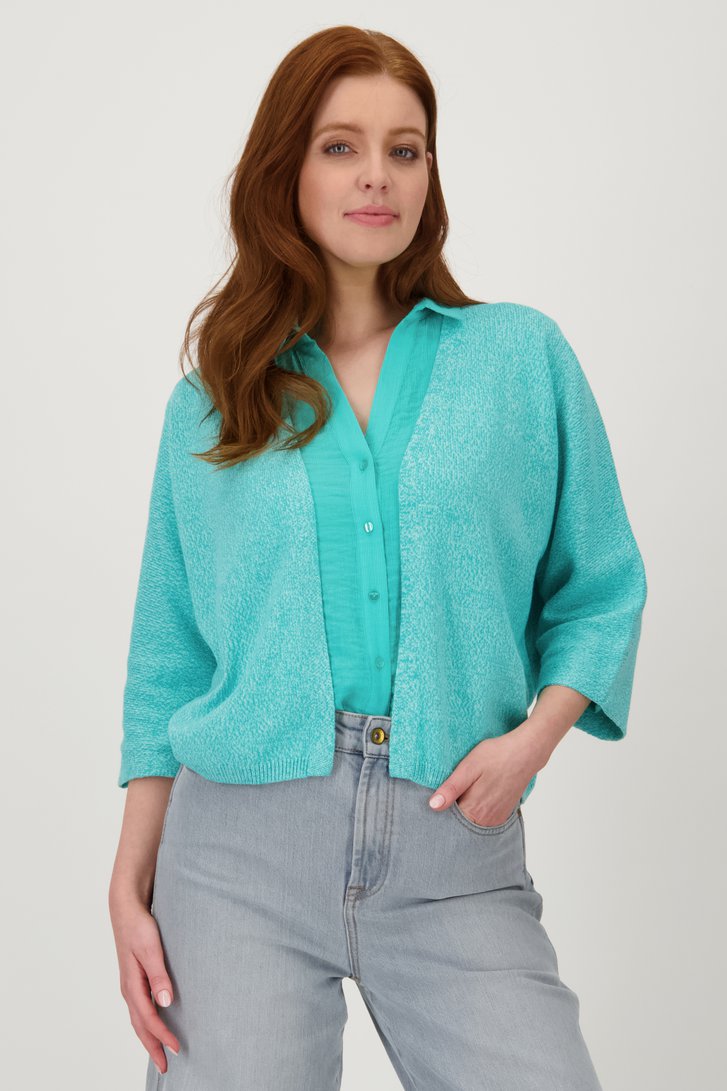 Cardigan turquoise de Libelle pour Femmes