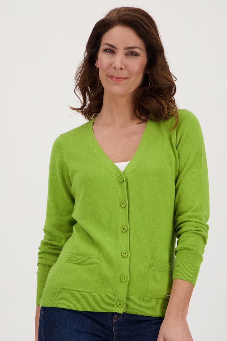 Cardigan vert de Claude Arielle pour Femmes