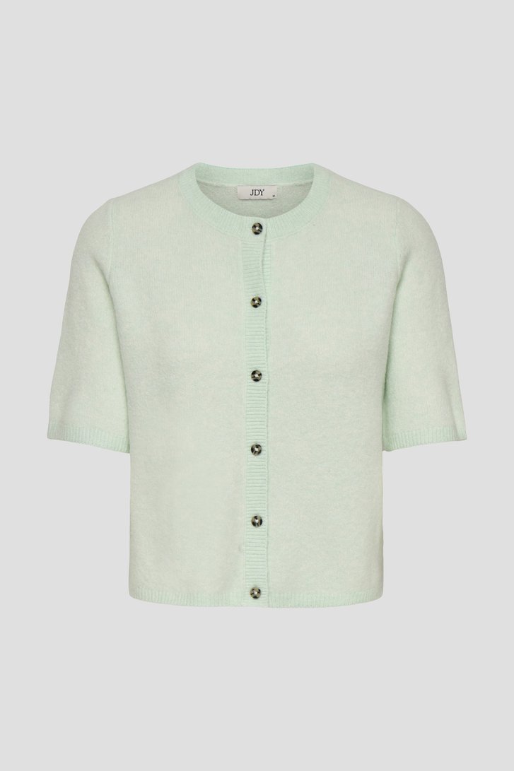 Photo produit 1 de Cardigan vert menthe à manches courtes de JDY pour Femmes