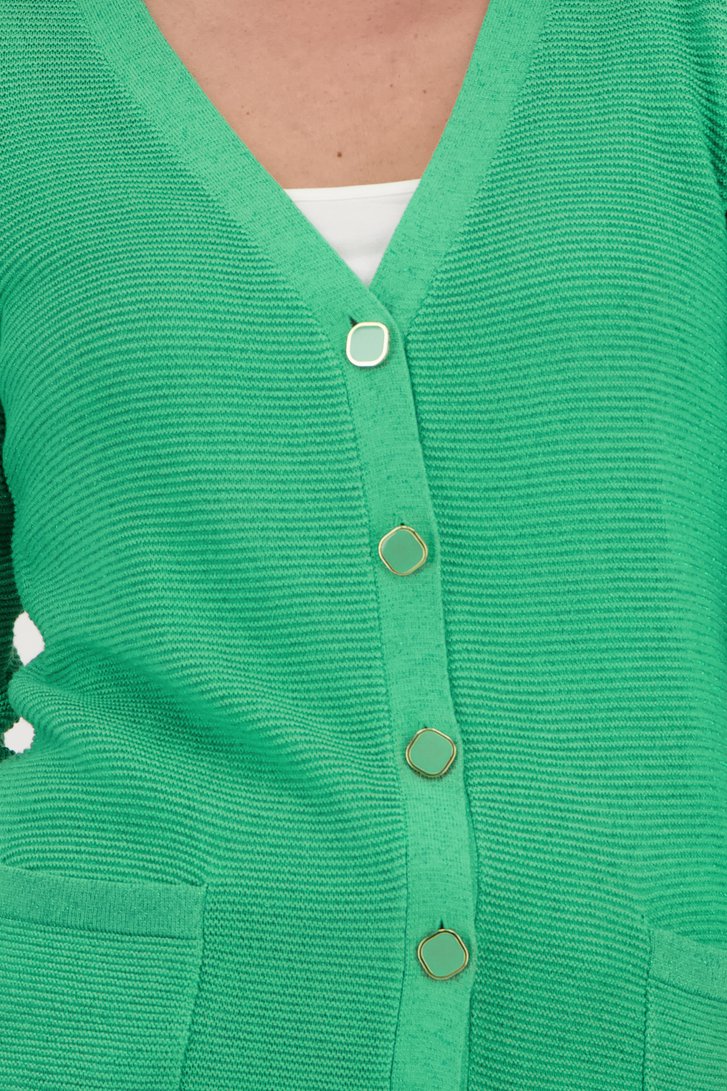 Cardigan vert scintillant de Claude Arielle pour Femmes