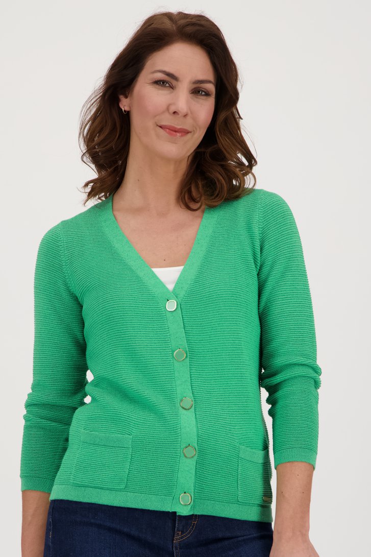 Cardigan vert scintillant de Claude Arielle pour Femmes