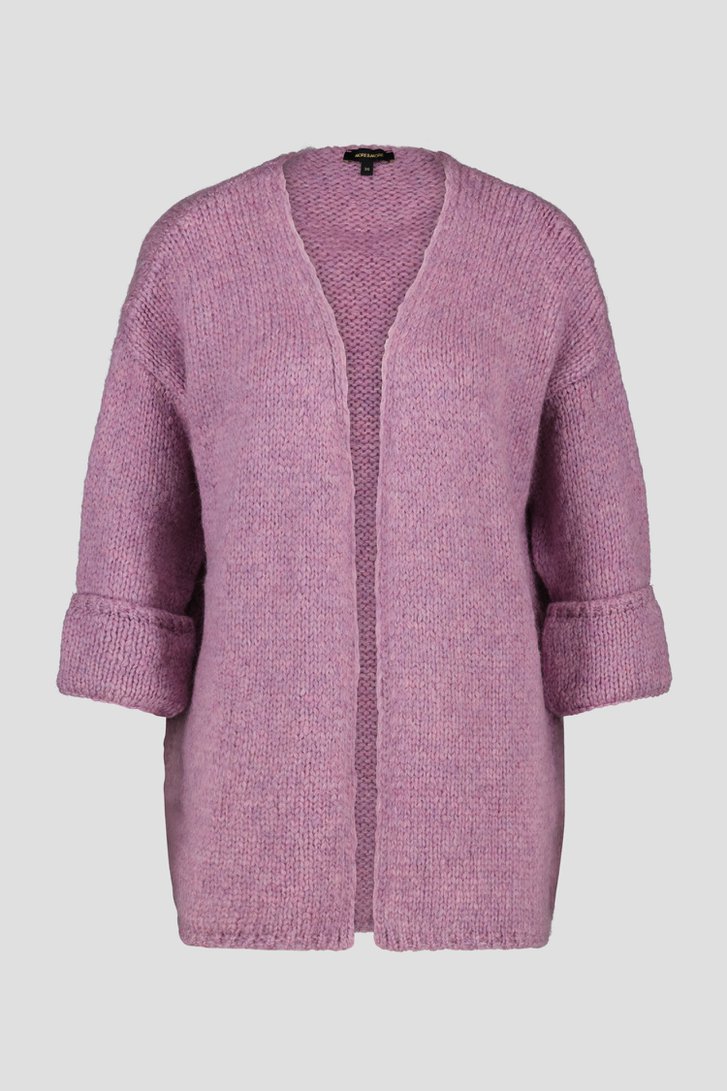 Cardigan violet clair avec laine de More & More pour Femmes