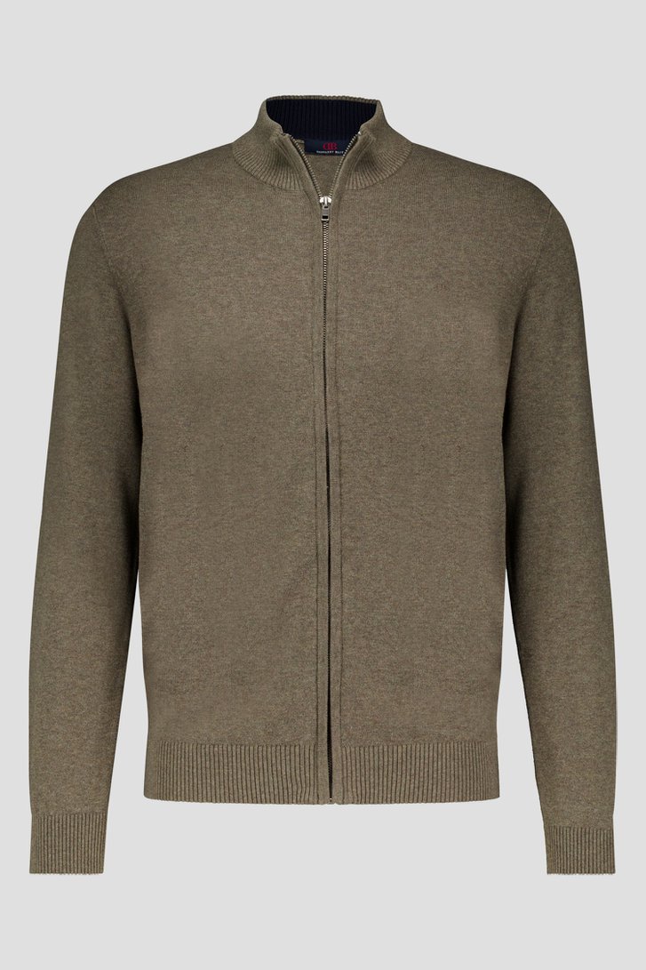 Photo produit 1 de Cardigan zippé taupe	 de Dansaert Blue pour Hommes
