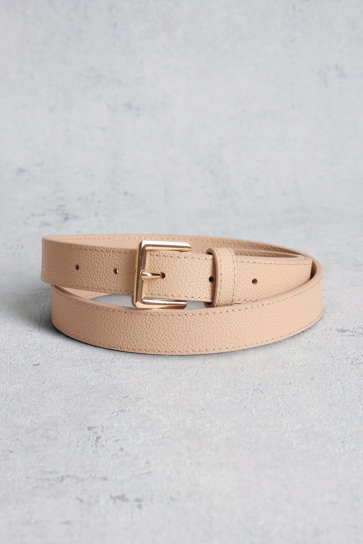Ceinture beige avec boucle rose de D'Auvry pour Femmes
