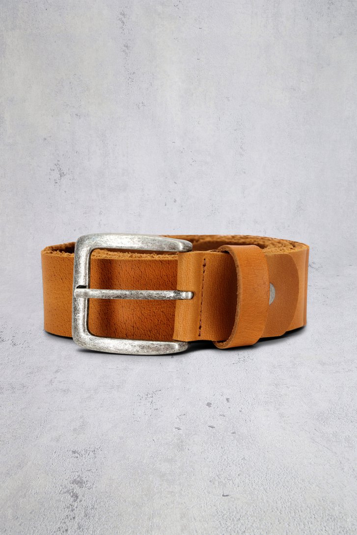 Photo produit 1 de Ceinture en cuir brun foncé avec boucle de Only & Sons pour Hommes