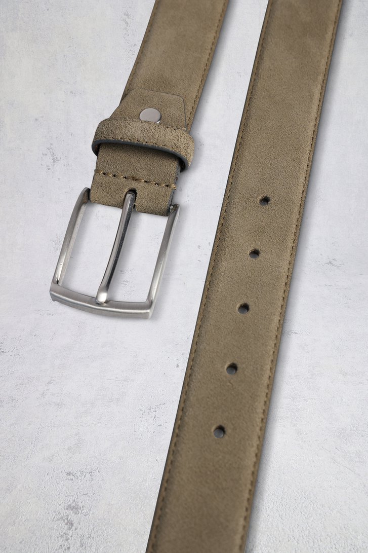 Photo produit 1 de Ceinture en cuir taupe de Liberty Island pour Hommes