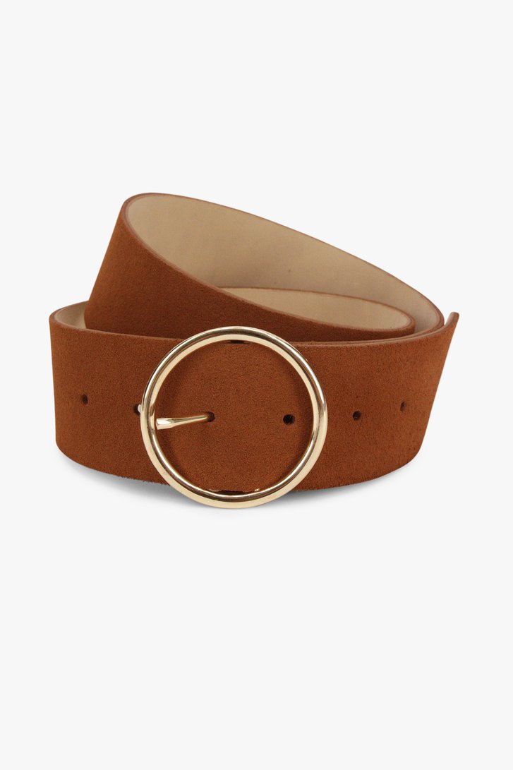 Ceinture marron avec boucle doré de Liberty Island pour Femmes