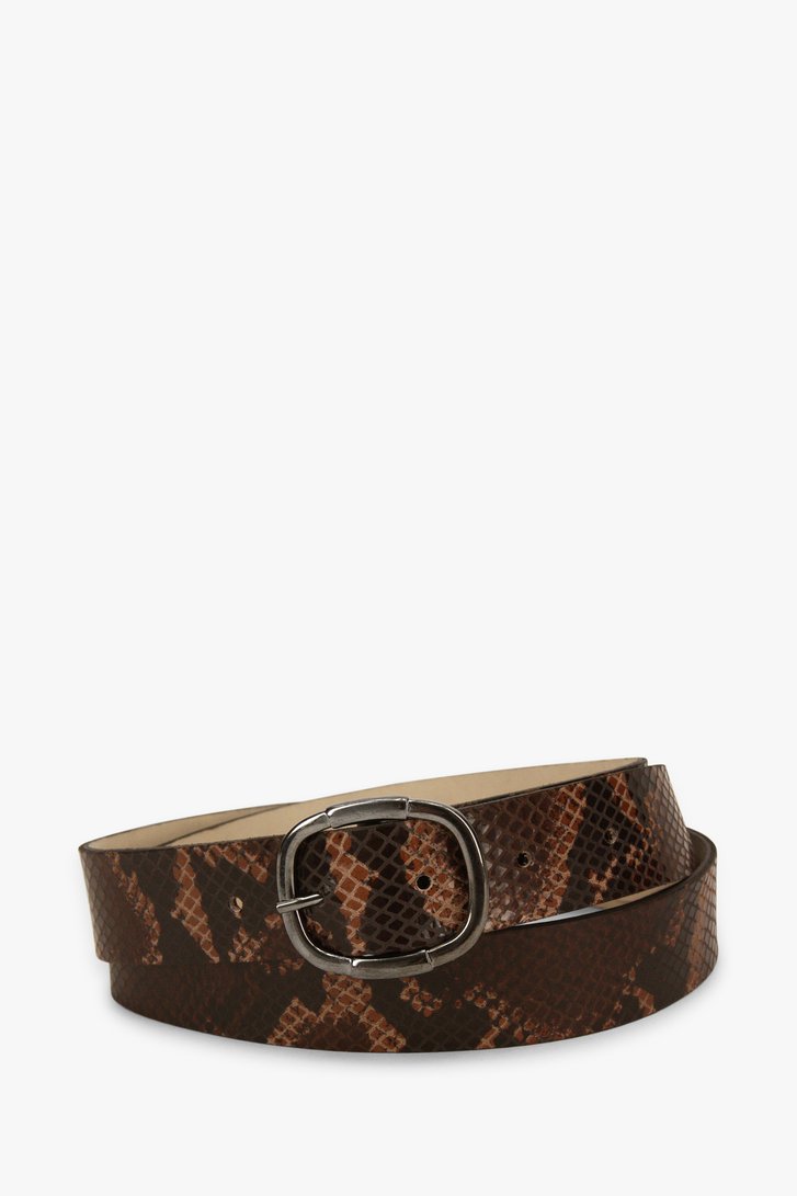 Ceinture marron avec imprimé animal  de Liberty Island pour Femmes
