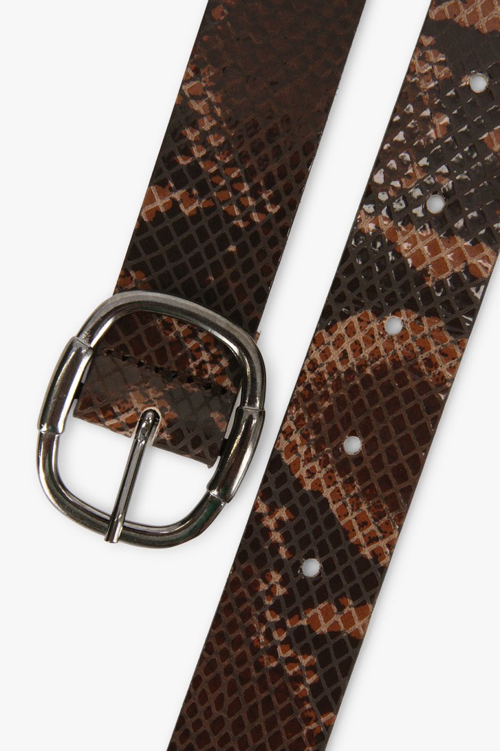 Ceinture marron avec imprimé animal  de Liberty Island pour Femmes