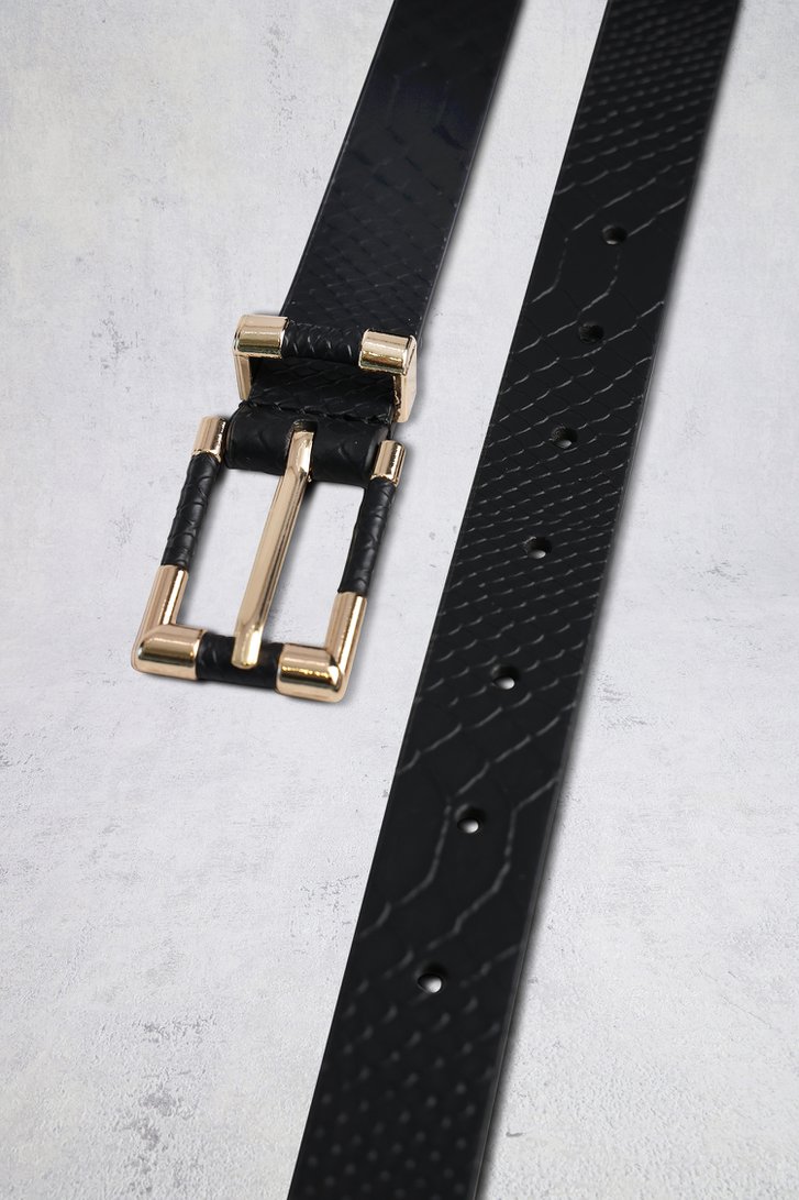 Photo produit 1 de Ceinture noire à motif serpent de Liberty Island pour Femmes