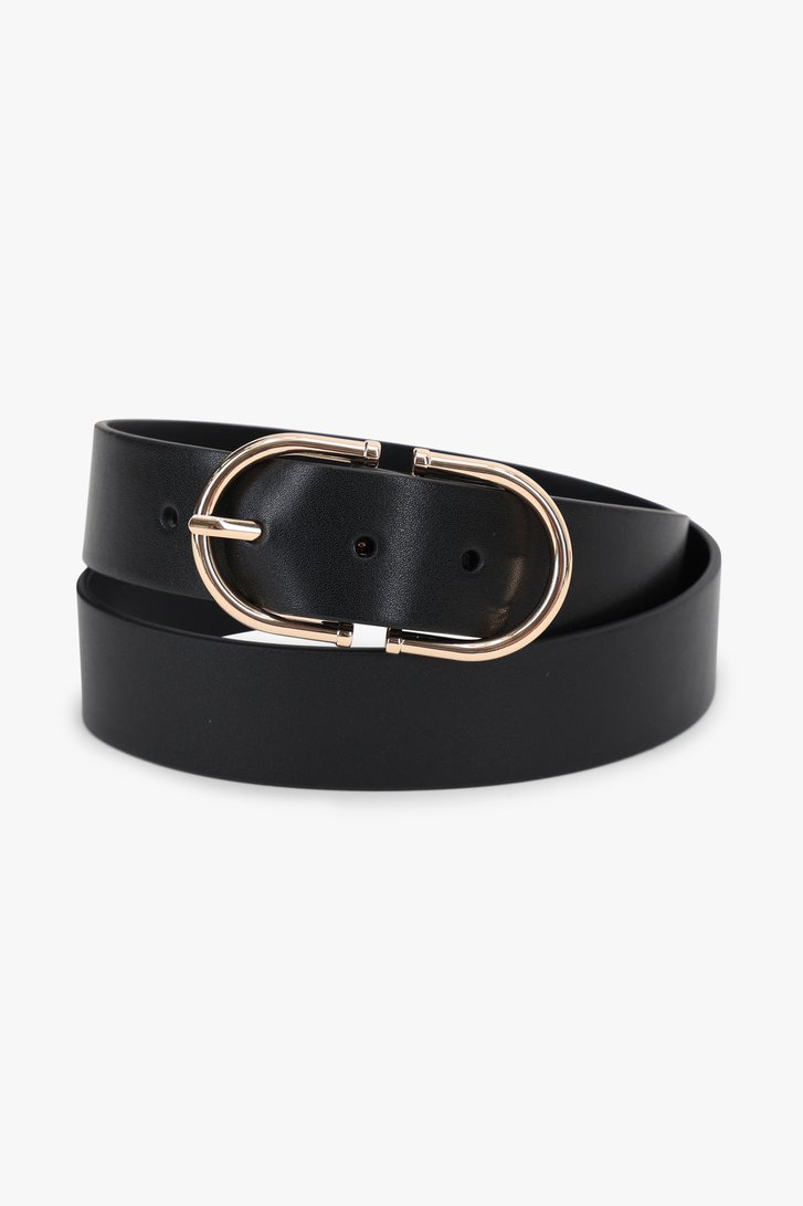 Photo produit 1 de Ceinture noire avec boucle rose de Liberty Island pour Femmes