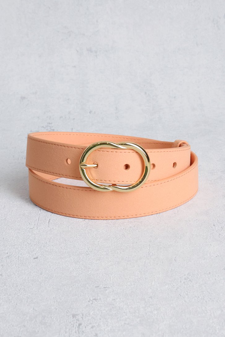 Ceinture rose avec boucle dorée de Libelle pour Femmes