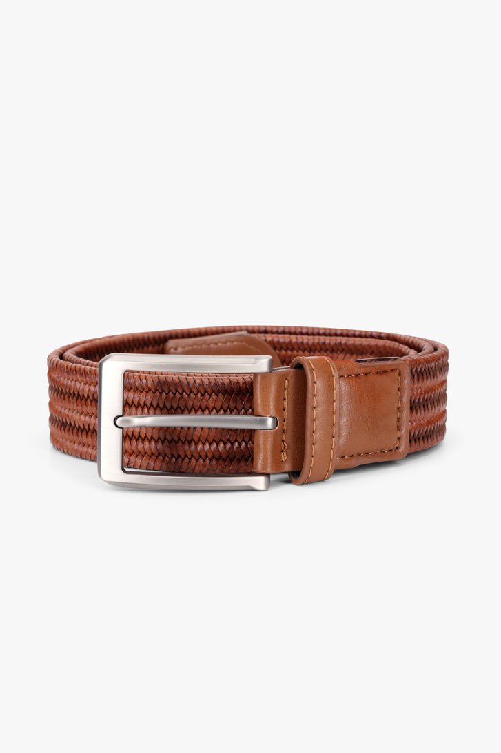 Ceinture tissée marron de Liberty Island pour Hommes