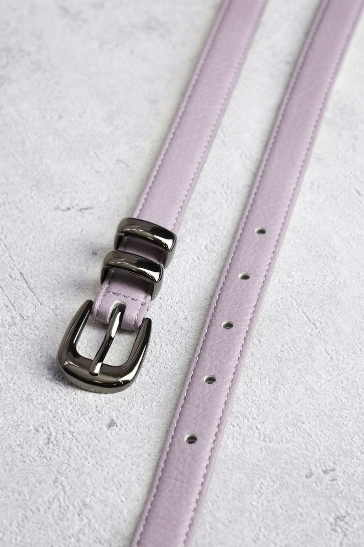 Ceinture violet clair avec boucle gris foncé de Louise pour Femmes