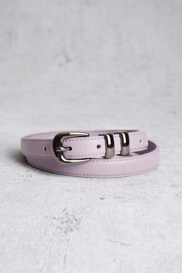 Ceinture violet clair avec boucle gris foncé de Louise pour Femmes