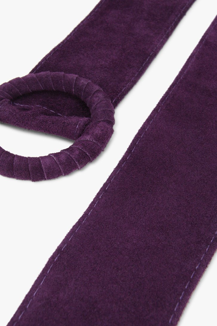Ceinture violette en cuir suédé de Liberty Island pour Femmes
