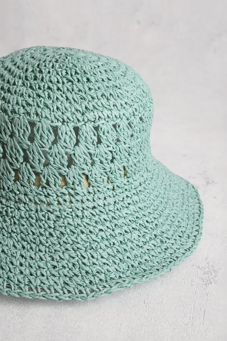 Chapeau tissé bleu clair de Modeno pour Femmes