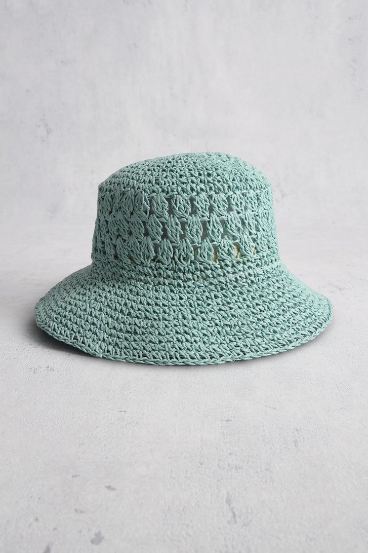 Chapeau tissé bleu clair de Modeno pour Femmes