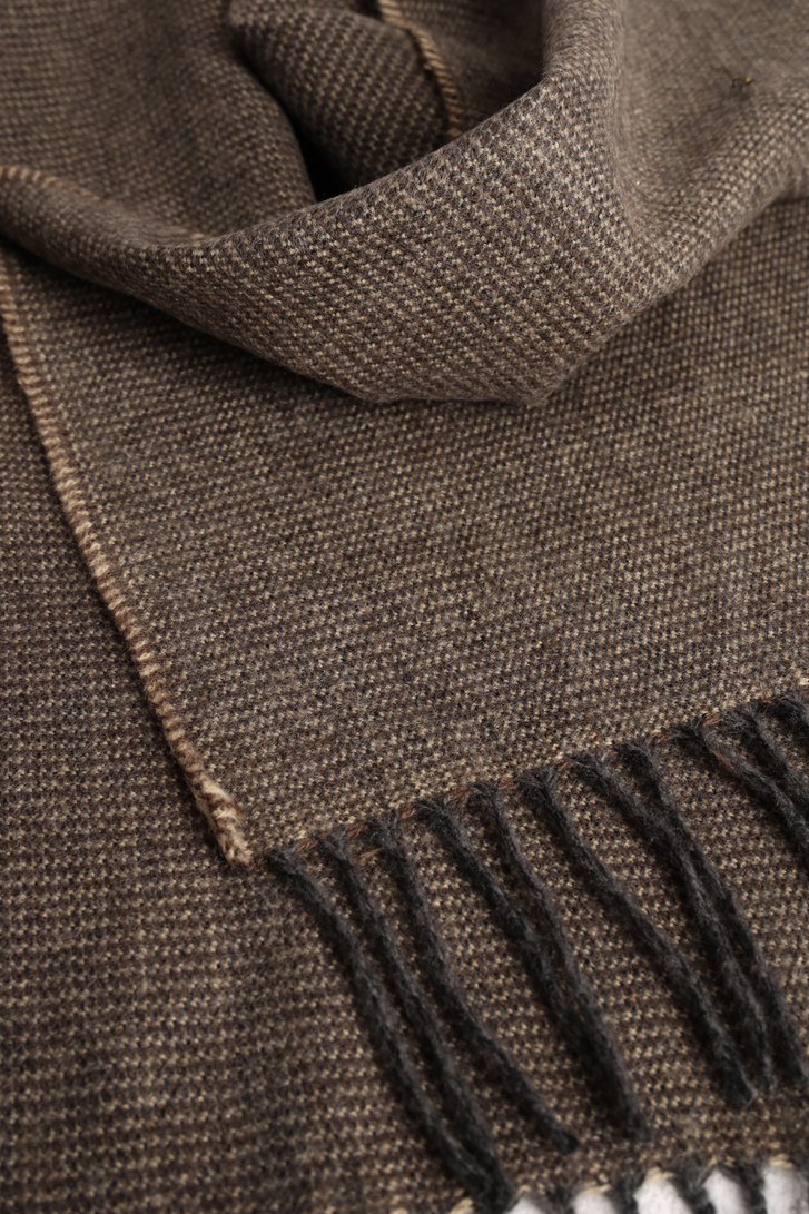 Photo produit 1 de Écharpe d'hiver en brun clair et brun foncé de Michaelis pour Hommes