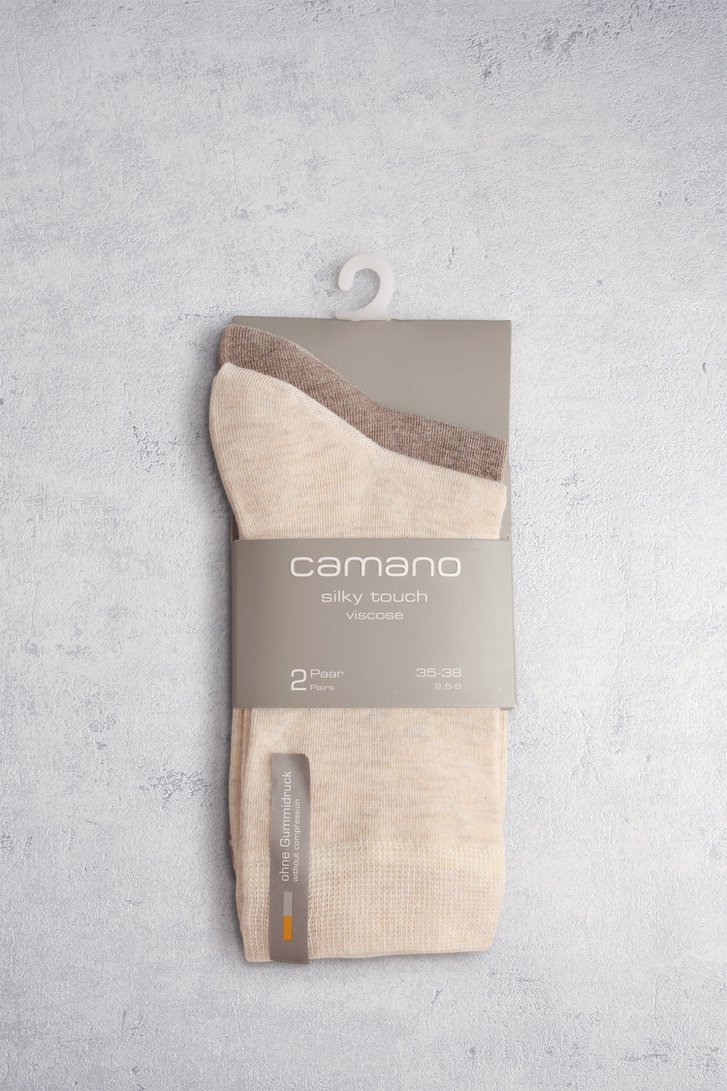 Photo produit 4 de Chaussettes beiges - 2 paires de Camano pour Femmes