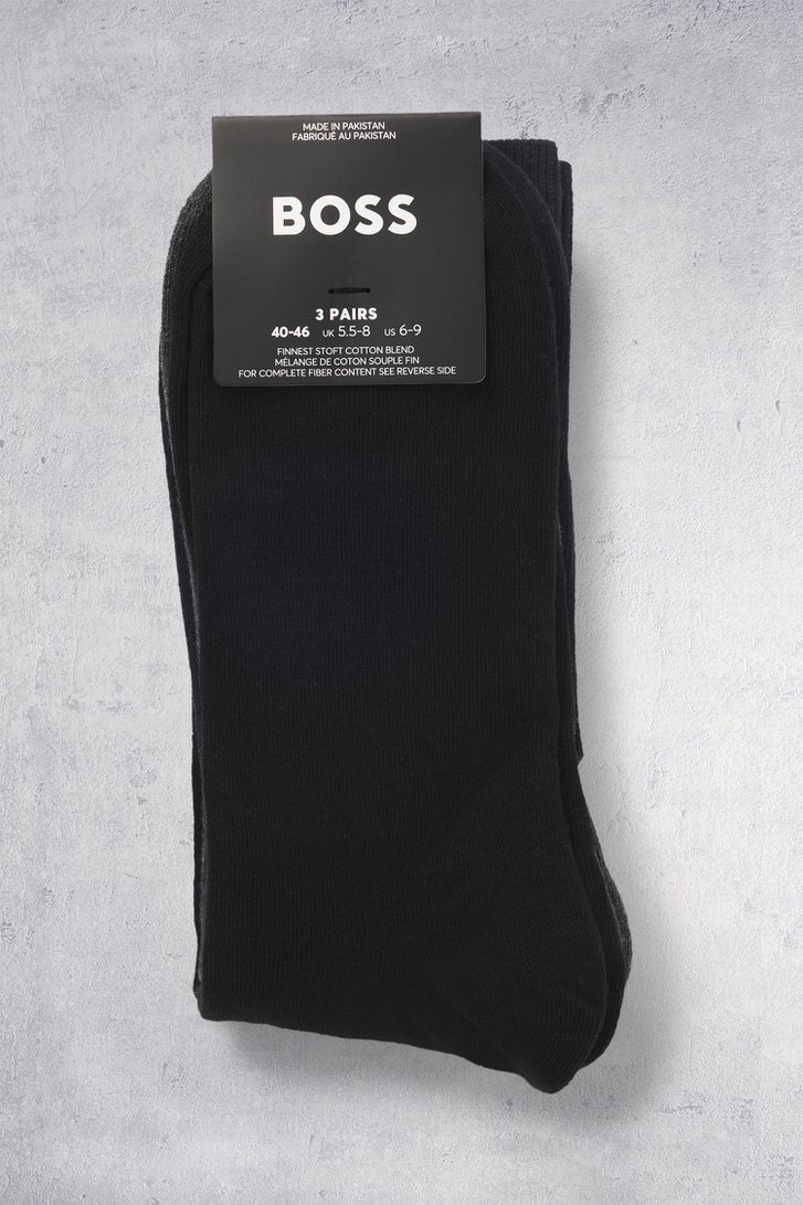 Photo produit 2 de Chaussettes bleu-gris - 3 paires de Hugo Boss pour Hommes