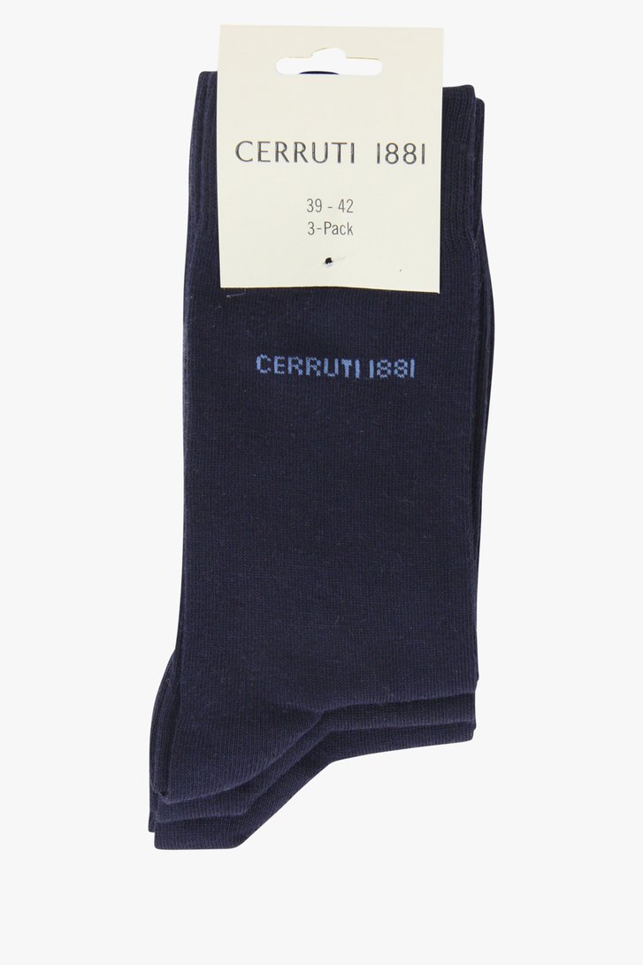 Chaussettes bleu marine - 3 paires de Cerruti 1881 pour Hommes