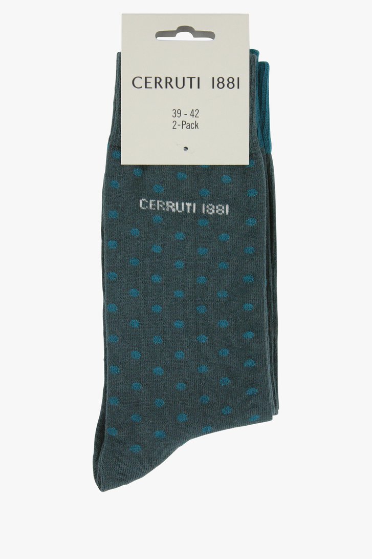 Chaussettes bleu-vert - 2 pack de Cerruti 1881 pour Hommes