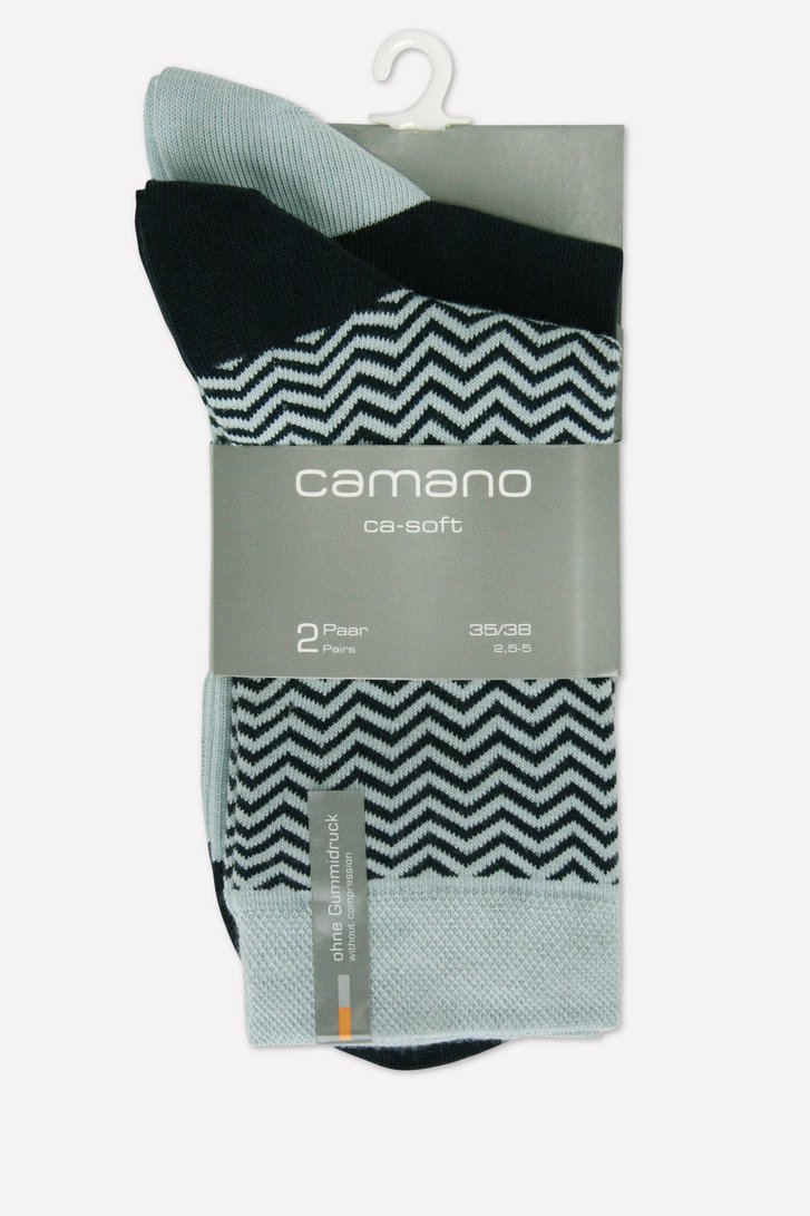 Chaussettes bleues - 2 paires	 de Camano pour Femmes
