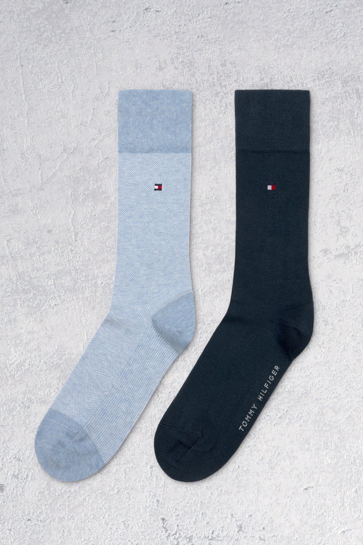 Chaussettes bleues - 2 paires de Tommy Hilfiger pour Hommes